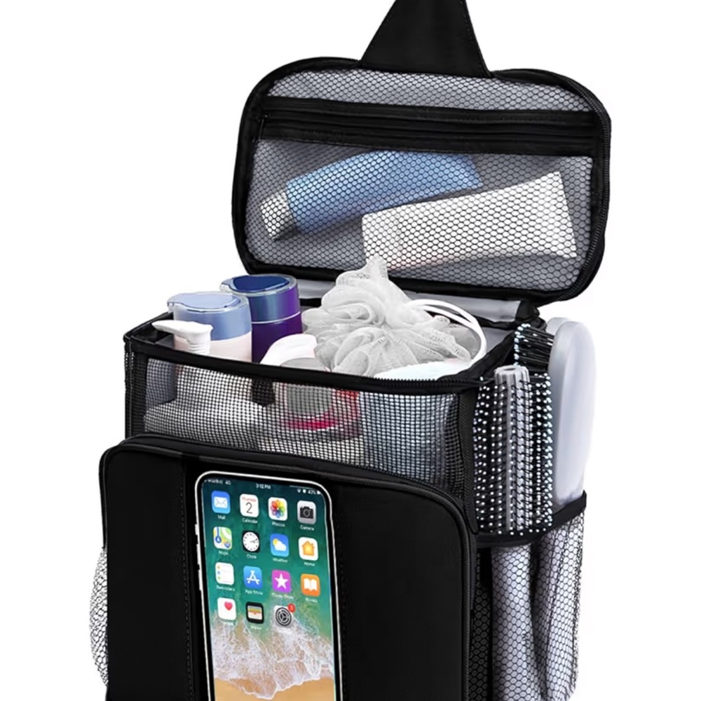 Shower Caddy Organizer - Black Mesh, Brand New